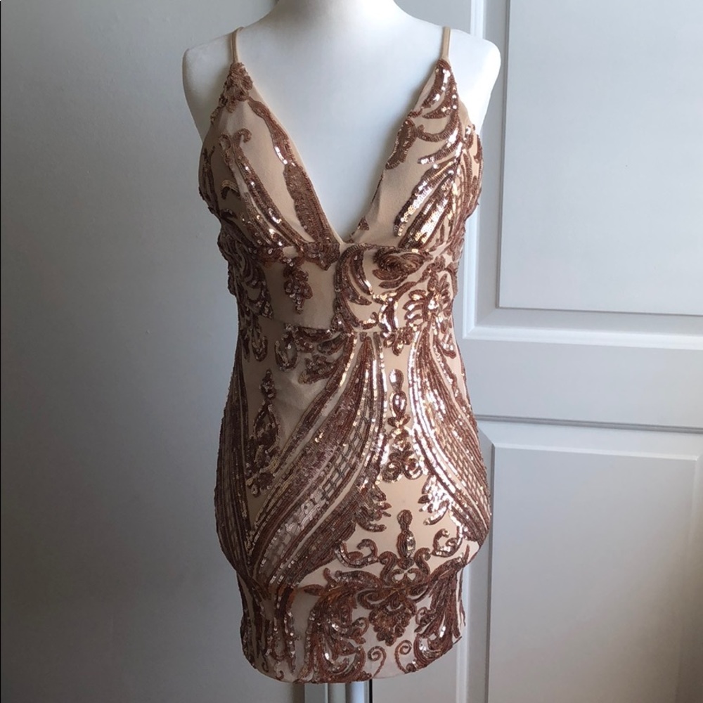 Gold dress